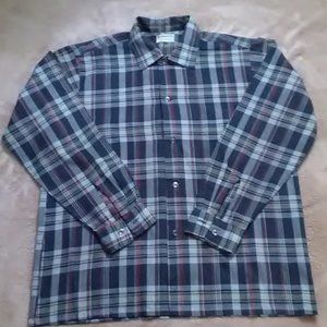Black/Red/White Plaid long sleeve shirt